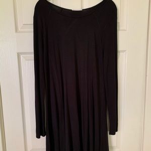 Long sleeve black dress